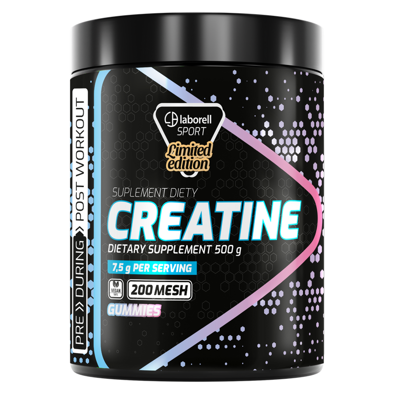 Monohydrat kreatyny o smaku kwaśnych żelek 500g