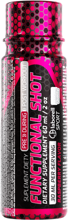 Creatine monohydrate jabłko 500g Laborell + gratis PRE-WORKOUT Shot malinowy