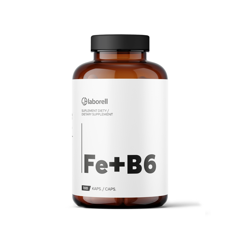 Fe+B6 żelazo 100 kapsułek