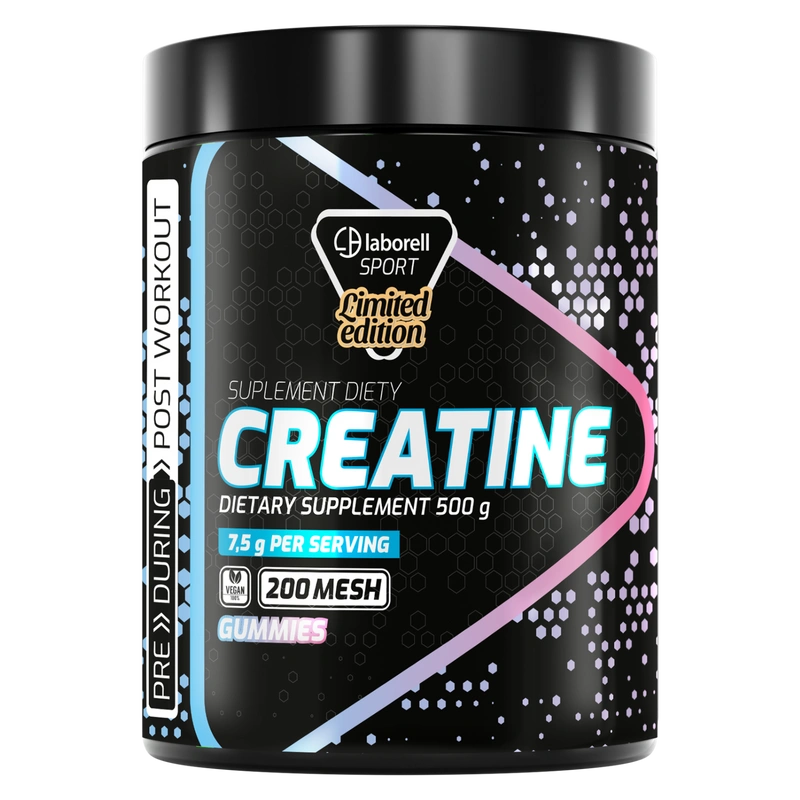 Monohydrat kreatyny o smaku kwaśnych żelek 500g