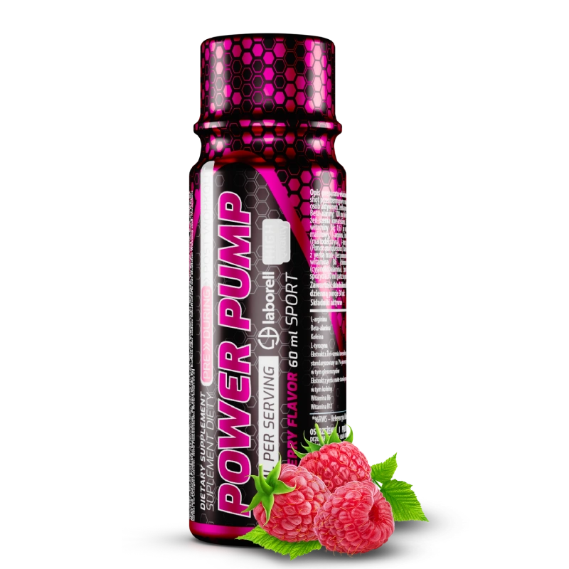 Preworkout shot Power pump malina 60 ml
